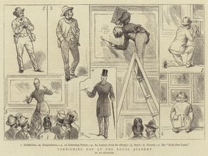 Jour de vernissage à la Royal Academy - Alfred Chantrey Corbould